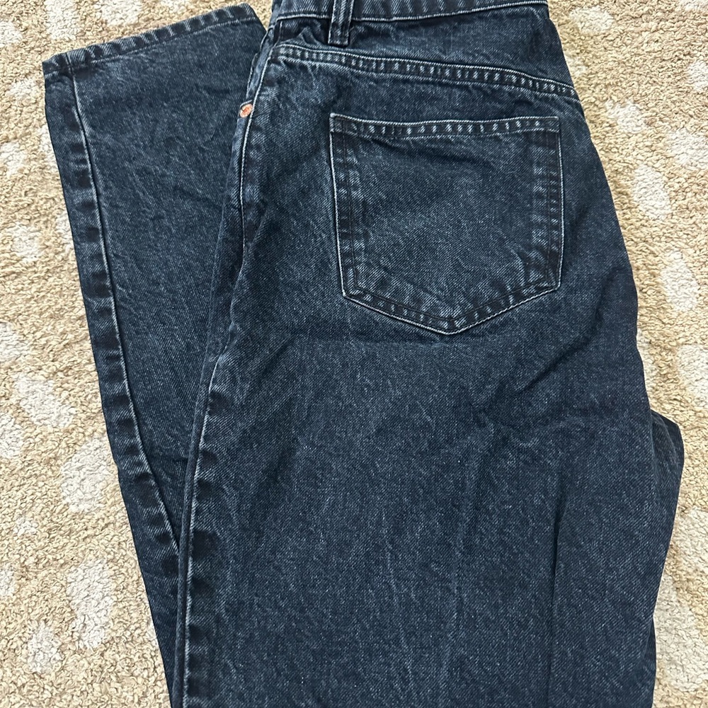 Zara Dark Gray Relaxed Fit Jeans